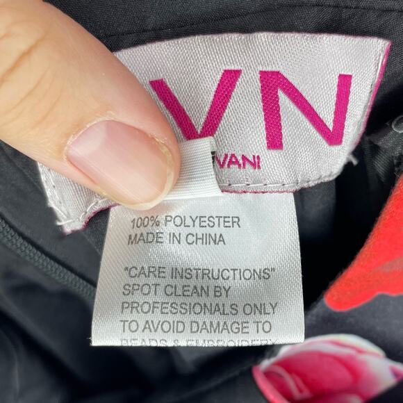 JVN Jovani As Seen On TV JVN65166 Floral Print A-Line Cut-Out Dress Size 2 - Picture 9 of 11